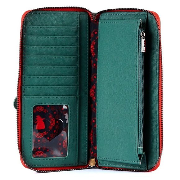 Loungefly Disney Queen of Hearts Villain Scene Mini Backpack & Zip Around Wallet - Picture 10 of 16